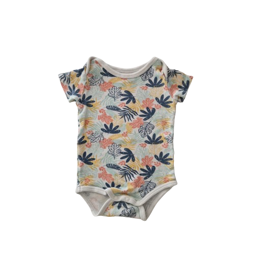 Body à motif feuilles 6 mois