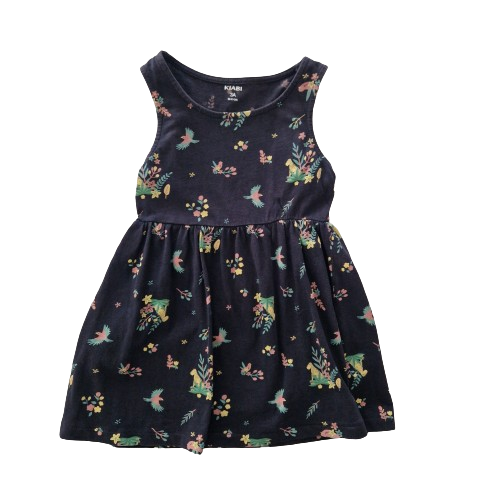 Robe bleu imprimée 3 ans