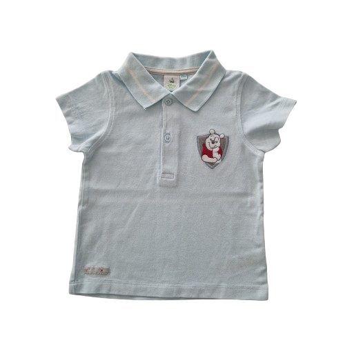 Polo bleu clair 24 mois
