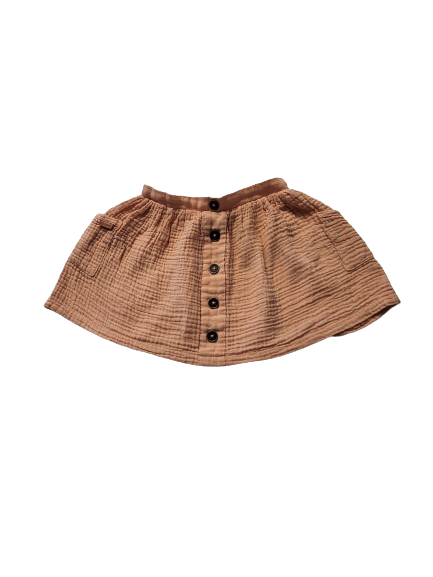 Jupe orange pastel 24 mois