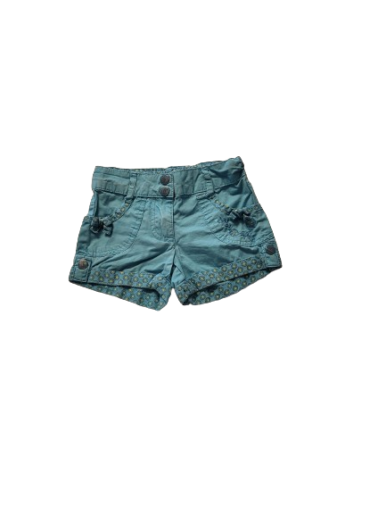 Short bleu vert 24 mois