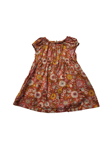 Robe rose fleurie 24 mois