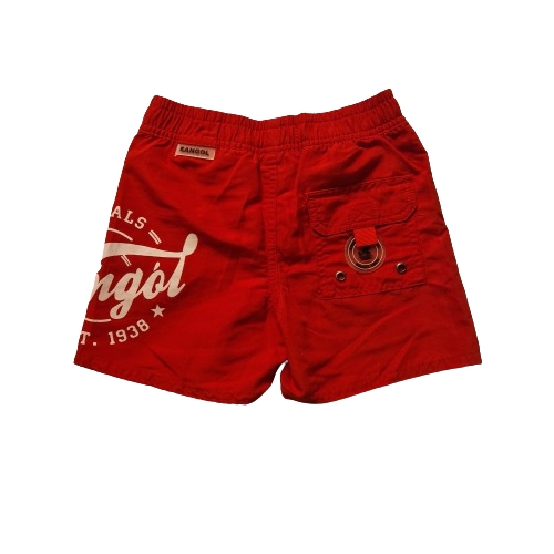 Short de bain rouge 4-5 ans