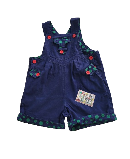 Salopette courte bleu 3 ans