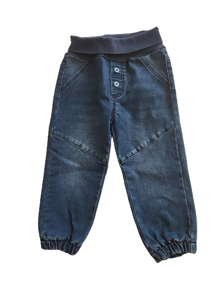 Jean bleu doublé 18-24 mois
