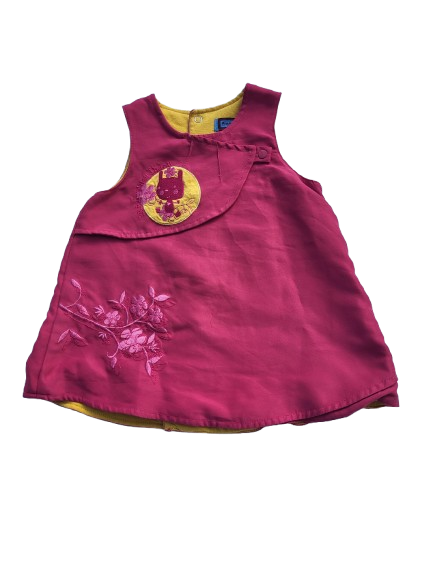 Robe rose doublée 6 mois