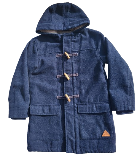 Manteau bleu duffle coat 8 ans