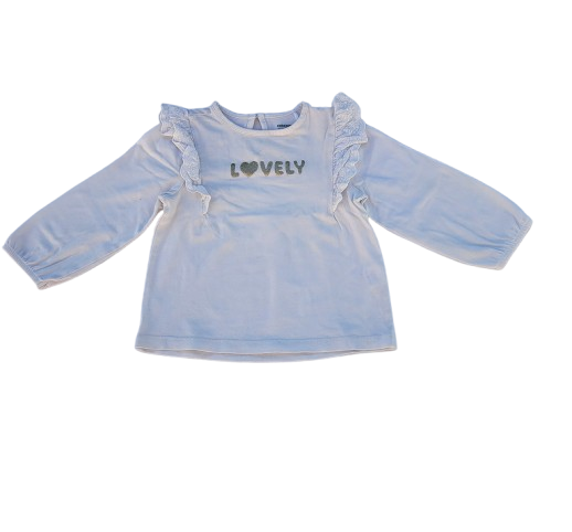 Tee-shirt écru manches longues 24 mois