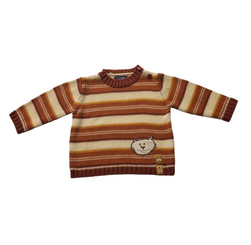 Pull rayé en maille 6 mois