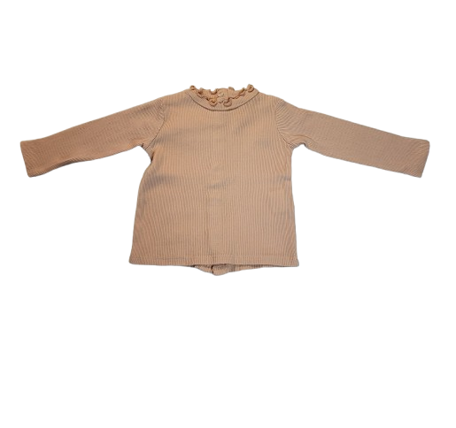 Tee-shirt rose manches longues 6 mois