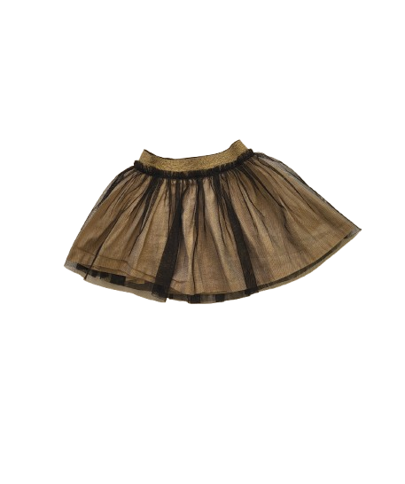 Jupe doré avec tulle noir 12 mois