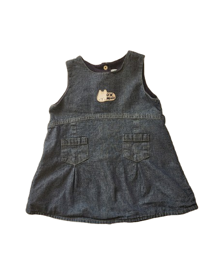 Robe en jean doublée 18 mois