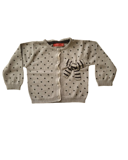 Gilet gris 12 mois
