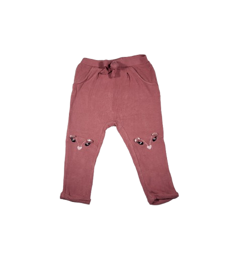 Sarouel rose 18 mois