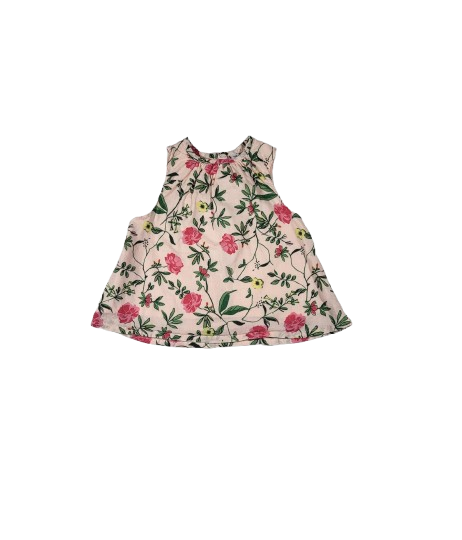 Robe rose fleurie 3 mois