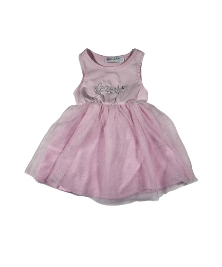 Robe rose avec tulle 12 mois