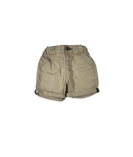 Short marron taille ajustable 24 mois