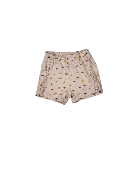 Short orange clair imprimé 18 mois