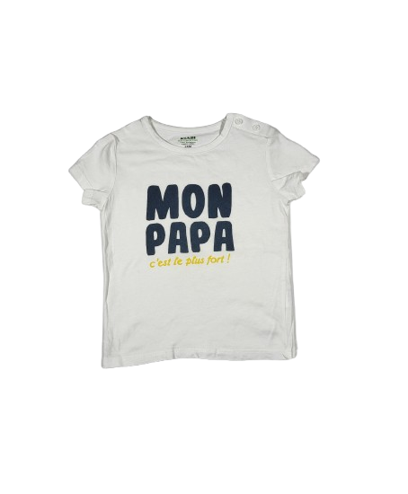 Tee-shirt blanc 24 mois