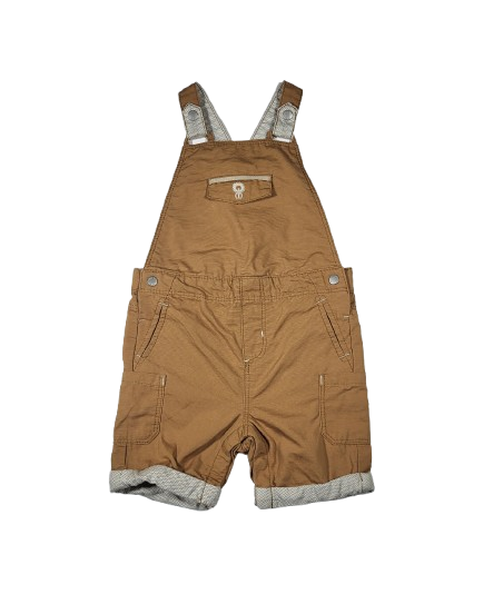 Salopette marron courte 24 mois
