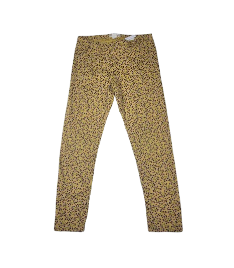 Legging moutarde fleurie 4 ans