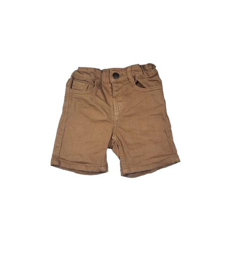 Short marron taille ajustable 3 ans