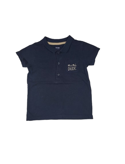 Polo bleu foncé 24 mois