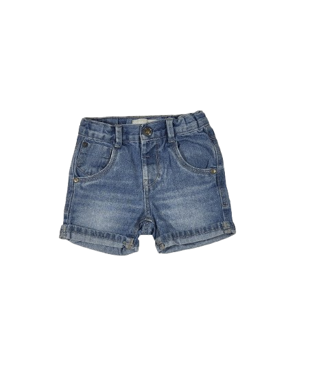 Short en jean taille ajustable 24 mois