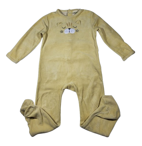 Pyjama jaune en velours 3 ans