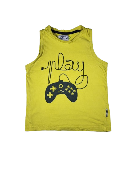 Débardeur vert anis 6 ans