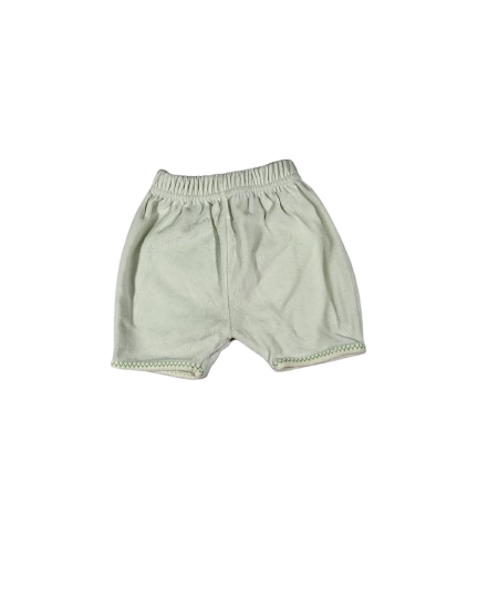 Pyjama vert court en velours 6 mois