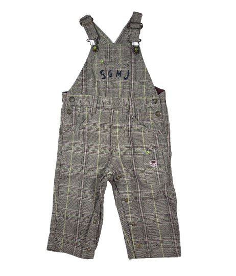 Salopette à carreaux 12 mois