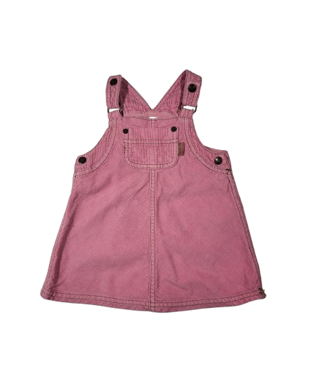 Robe rose en velours 12-18 mois
