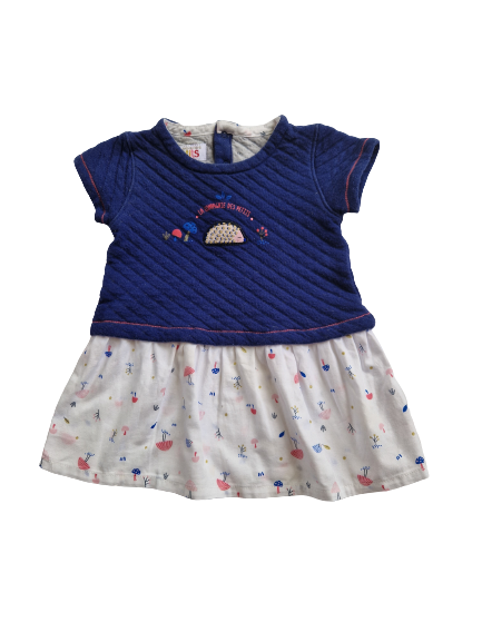 Robe bleu - imprimé La Compagnie des Petits 9 mois