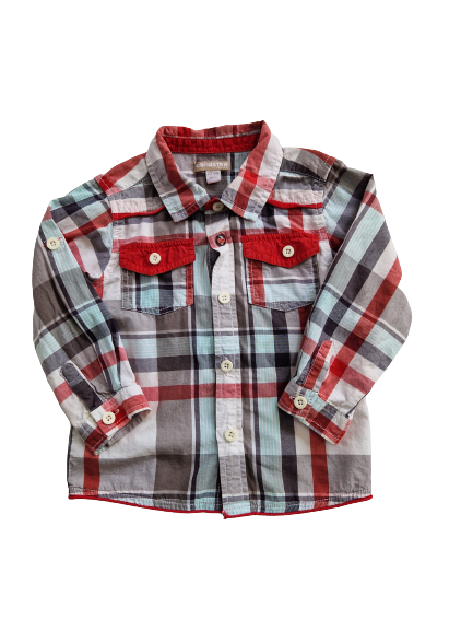 Chemise carreaux  24 mois