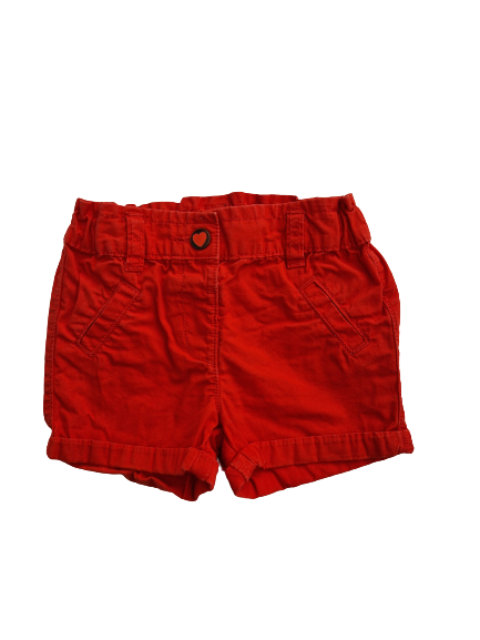 Short rouge 9 mois