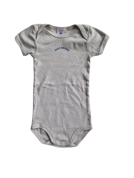 Body gris Petit bateau 9 mois