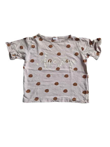 Tee-shirt marron 24 mois