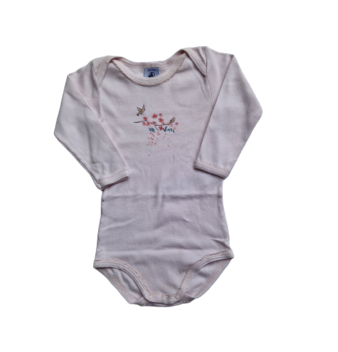 Body rose Petit Bateau 12 mois