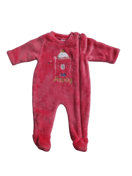 Surpyjama polaire rose Absorba 1 mois