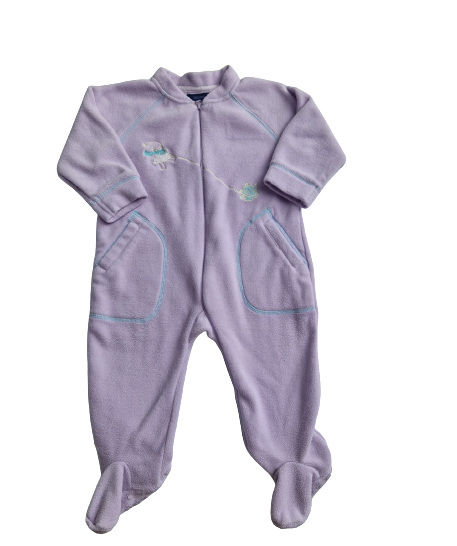 Surpyjama violet TEX 24 mois