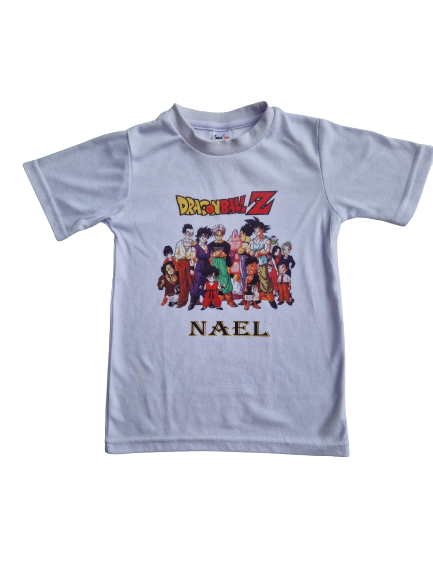 Tee-shirt blanc Dragonball Z Sublim'Shirt 4 - 6 ans