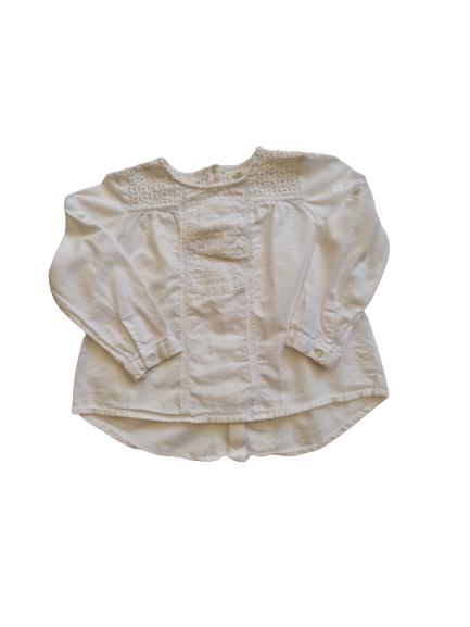 Blouse blanche Zara 24 mois - 3 ans