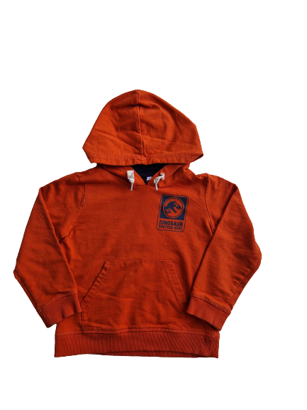 Sweat orange à capuche Jurassic World 5 ans