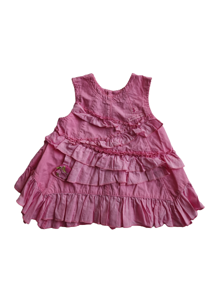 Robe rose Eliane et Léna 3 mois