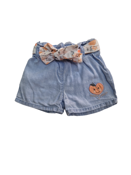 Short bleu effet jean Orchestra 3 mois