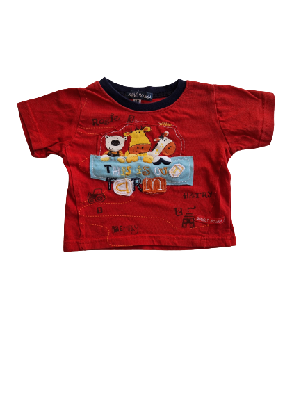 Tee-shirt rouge Bougli Bougla 6 mois