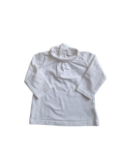 Tee-shirt blanc manches longues Pat & Ripaton 3 mois