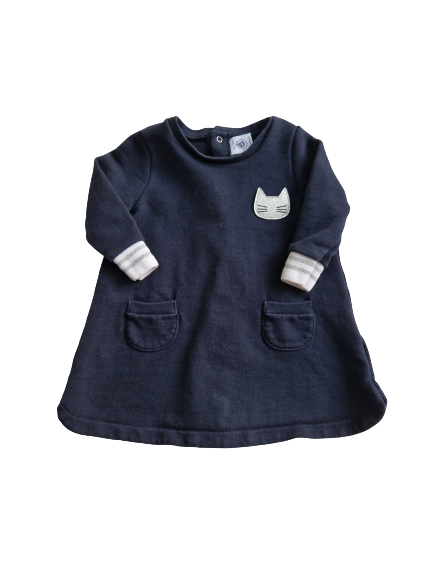 Robe bleu Petit Bateau 12 mois