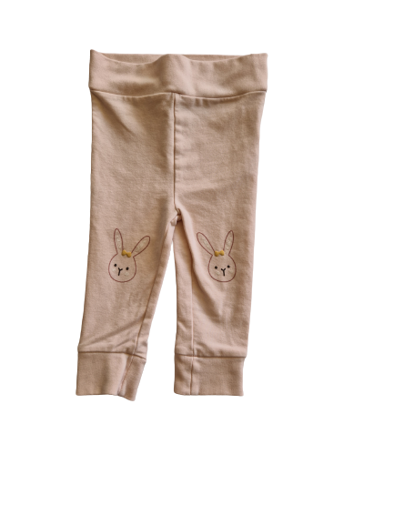 Pantalon de jogging rose motif lapin Orchestra 9 mois